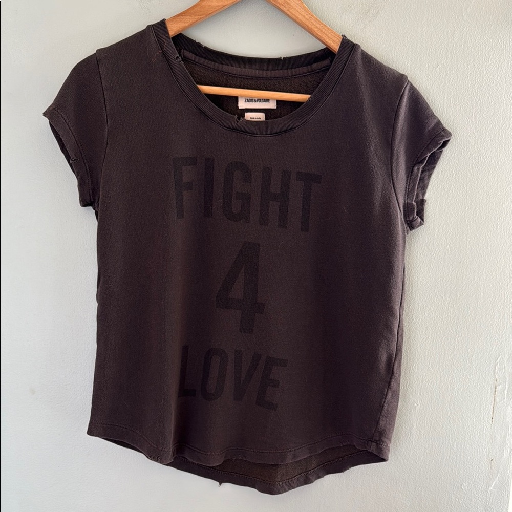 Zadig & Voltaire Seattle 'Fight 4 Love' Top - XS